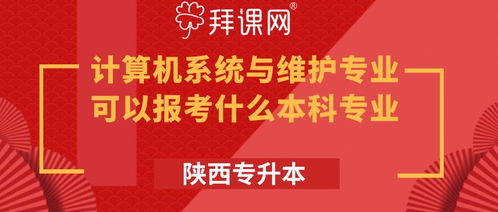 陜西專升本計(jì)算機(jī)系統(tǒng)與維護(hù)專業(yè)可報(bào)考本科專業(yè)詳解